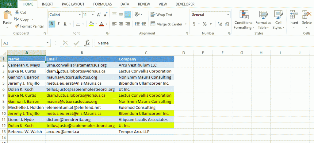 Remove duplicate data How To Excel