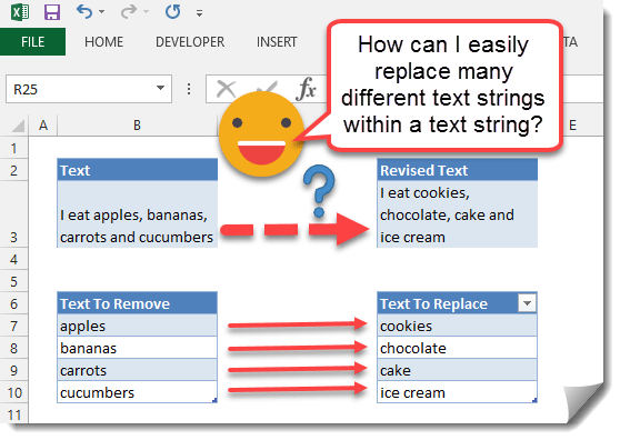 How To Find And Replace Multiple Text Strings Within A Text String | How To  Excel