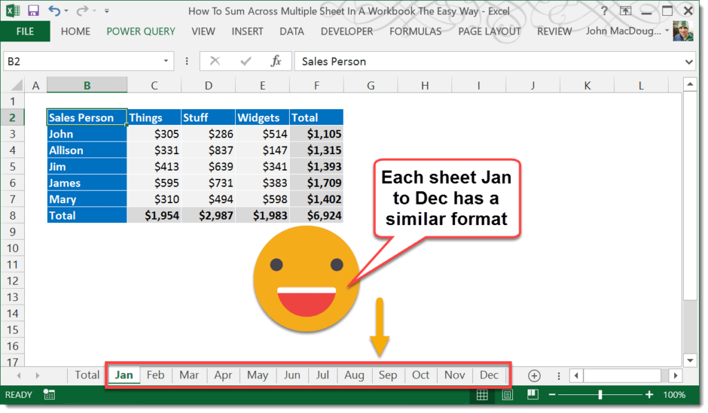 how-to-sum-across-multiple-sheets-in-a-workbook-how-to-excel