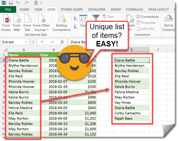 how-to-get-a-list-of-unique-items-from-your-data-how-to-excel