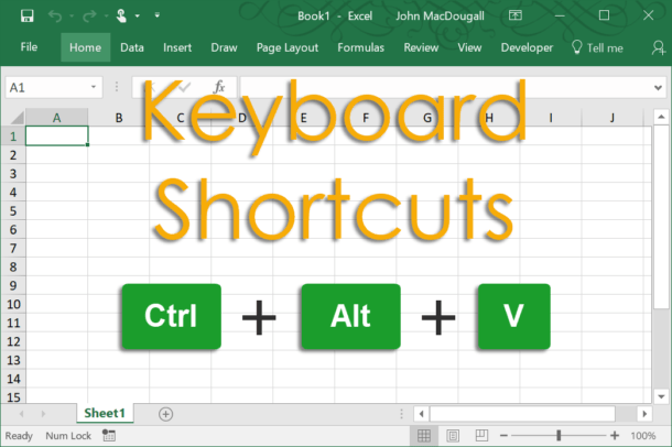 keyboard shortcut for subscript in excel graph