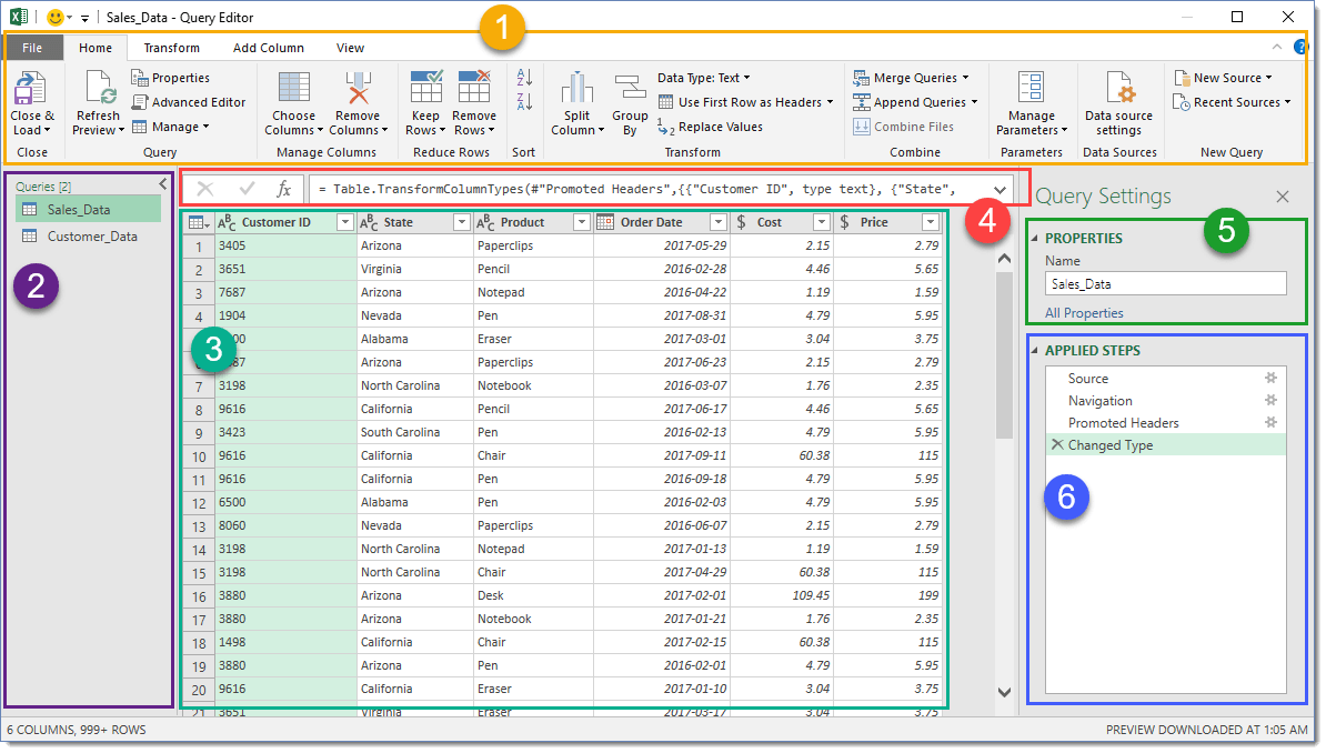 dynamic calculations excel query table