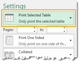 打印 -  only-onl-print-the-selected-table您需要了​​解的表格所有关于Excel表