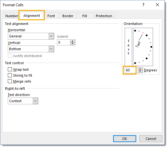 调整文本方向惊人的Excel提示和技巧