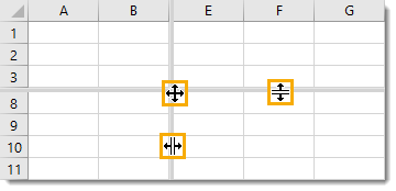 Drag-Split-Bars-on-a-Sheet Amazing Excel Tips and Tricks