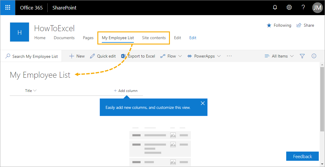 New-SharePoint-List Importing and Exporting Data from SharePoint and Excel