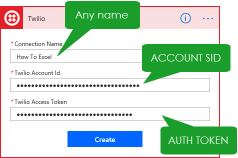 Add-Twilion-Credentials Sending SMS Text Messages From Excel