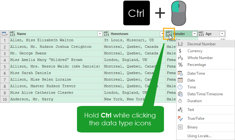 Change-Multiple-Data-Types 37 Awesome Excel Mouse Tips & Tricks You Should Know