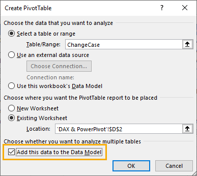 Add-this-Data-to-the-Data-Model 5 Ways To Change Text Case In Excel