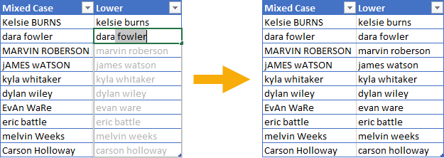 Flash-Fill-Example 5 Ways To Change Text Case In Excel