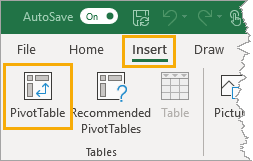 插入 -  Pivot-Table 5在Excel中更改文本案例的方法