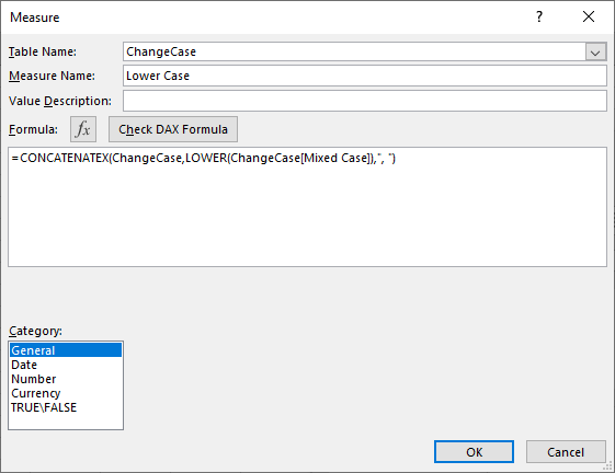 Lower-Case-DAX-Measure 5 Ways To Change Text Case In Excel