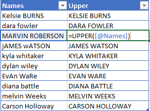 UPPER-Excel-Function-Example 5 Ways To Change Text Case In Excel