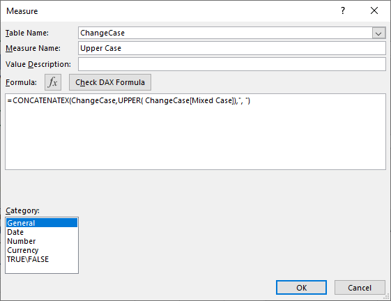 Upper-Case-DAX-Measure 5 Ways To Change Text Case In Excel