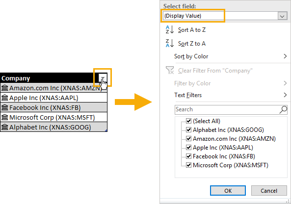 Sort-and-Filter-Toggle The Complete Guide to Rich Data Types in Excel