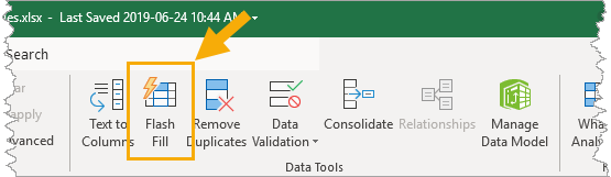 Flash-Fill-Data-Tab Everything You Need To Know About Flash Fill In Microsoft Excel [15 Examples]