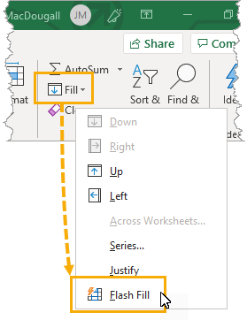Flash-Fill-Home-Tab Everything You Need To Know About Flash Fill In Microsoft Excel [15 Examples]