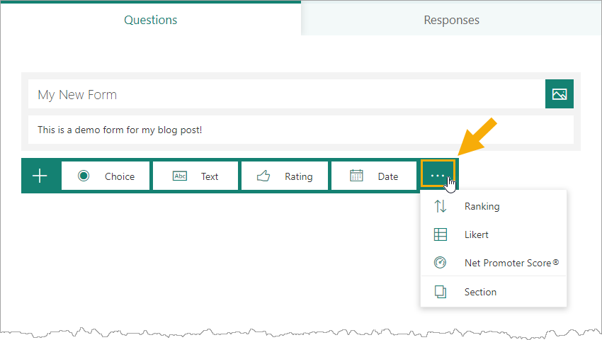 Form-Question-Types An Introduction to Microsoft Forms for Excel