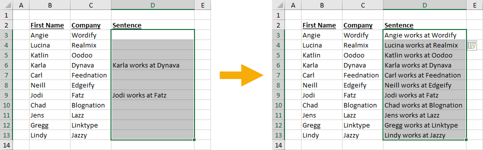 Select-Range-to-Flash-Fill Everything You Need To Know About Flash Fill In Microsoft Excel [15 Examples]