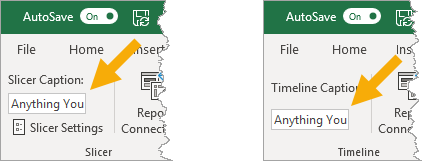 Change-Slicer-and-Timeline-Caption The Complete Guide To Slicers And Timelines In Microsoft Excel