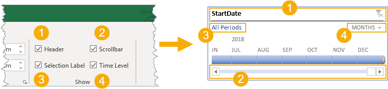 Timeline-Elements The Complete Guide To Slicers And Timelines In Microsoft Excel
