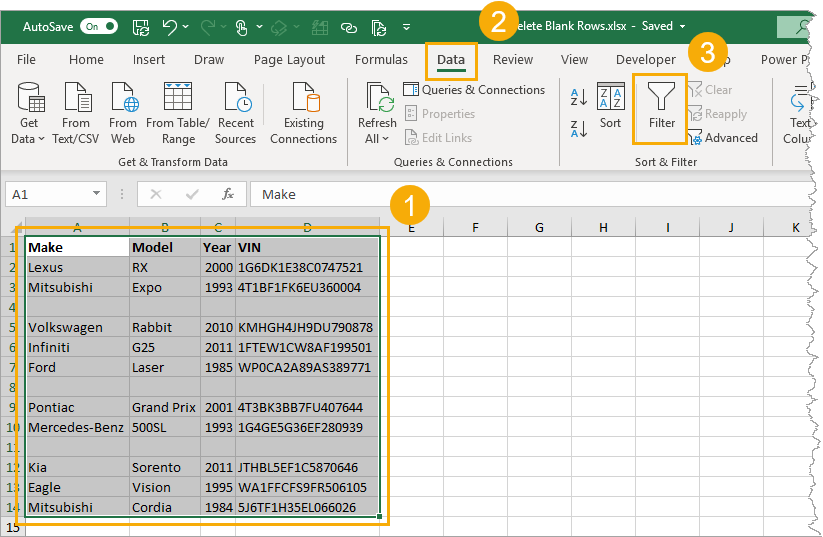 9 Ways To Delete Blank Rows In Excel How To Excel