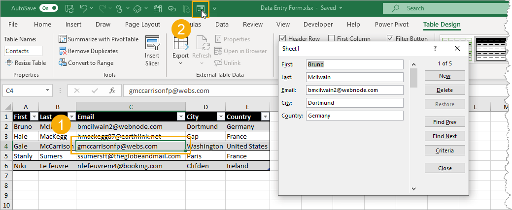 Open-Data-Form 5 Easy Ways To Create A Data Entry Form In Excel
