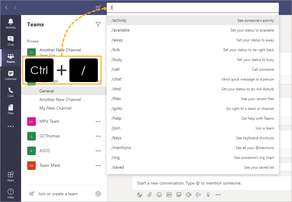 Command-Bar 25 Awesome Microsoft Teams Tips and Tricks