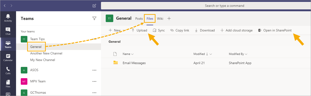 Channel-File-Tab 25 Awesome Microsoft Teams Tips and Tricks
