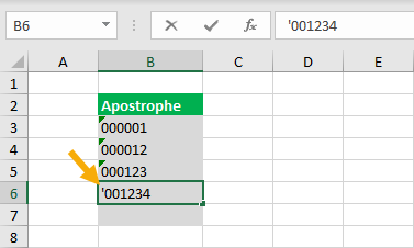 Leading-Apostrophe 9 Ways To Add Leading Zeros In Excel