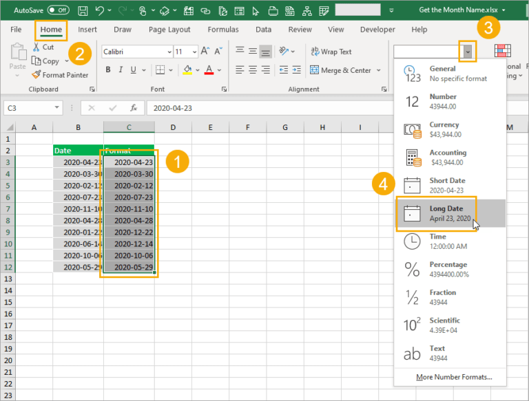 8 Ways to Extract the Month Name from a Date in Excel | How To Excel