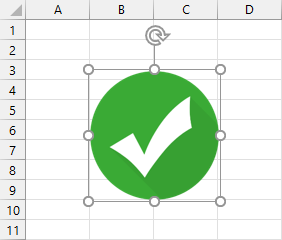 How to create GREEN check RED cross icon #excel #excelhacks