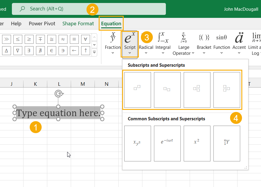 11 Ways To Add Subscripts Or Superscripts In Microsoft Excel How To Excel