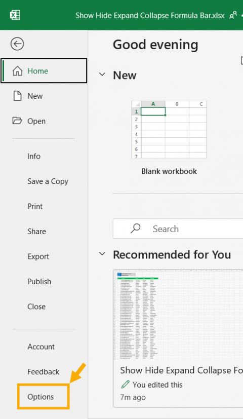 How To Show, Hide, Expand, And Collapse The Formula Bar In Microsoft ...