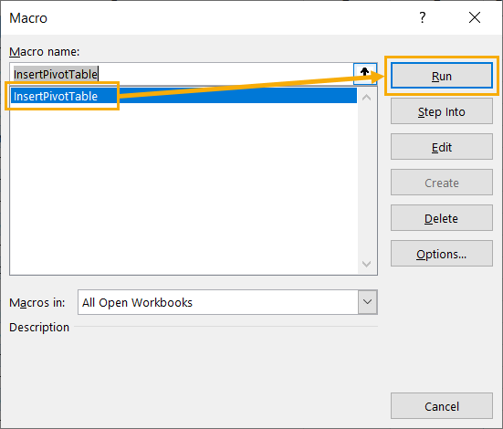 assignment for pivot table