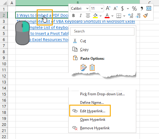 Excel Get Hyperlink From Cell