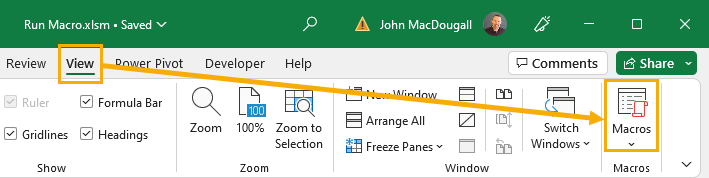 15 Ways To Run A VBA Macro In Microsoft Excel How To Excel