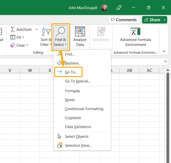 ms-excel-2016-unhide-column-a