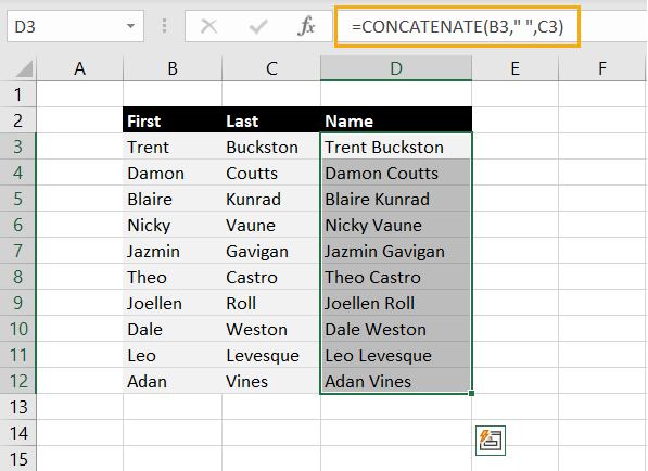 How to Combine First and Last Name in Excel (4 Easy Ways)