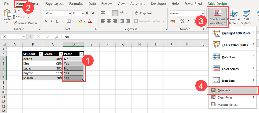 4 Ways to Make Yes Green and No Red in Microsoft Excel | How To Excel