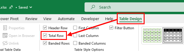 6 Ways to Add a Total Row to a Table in Microsoft Excel How To Excel