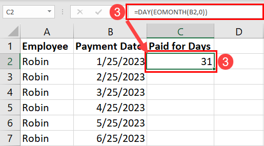 How To Put Days In A Month In Excel