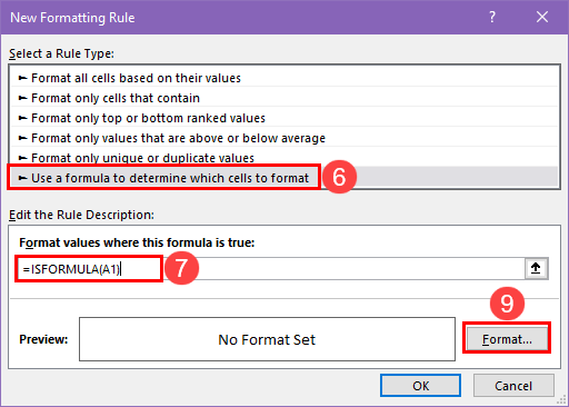 Selecting a conditions