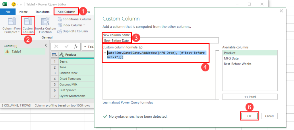 设置 Power Query