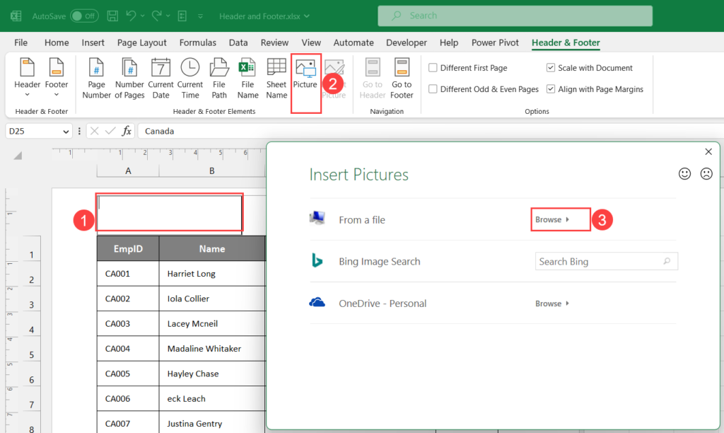 How To Use Headers And Footers In Microsoft Excel Add Edit Delete Close How To Excel 2235
