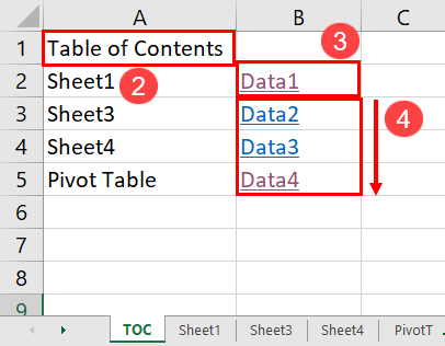 Apply the formula in worksheet names