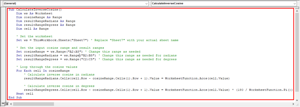 how-to-find-inverse-cosine-of-a-number-in-excel-3-easy-methods