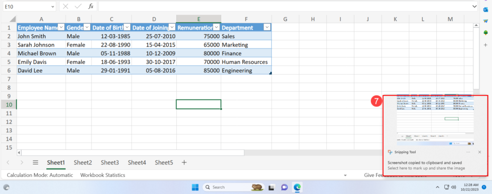 5 Ways to Save a Table as an Image in Microsoft Excel | How To Excel