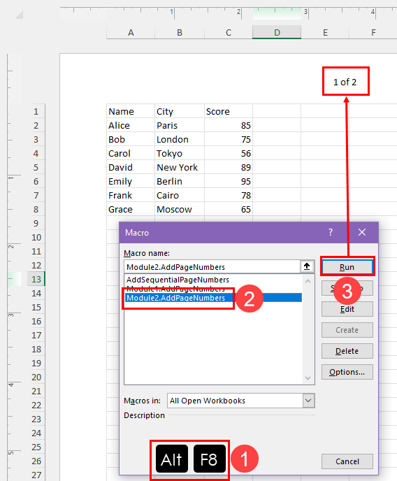 运行 Excel VBA