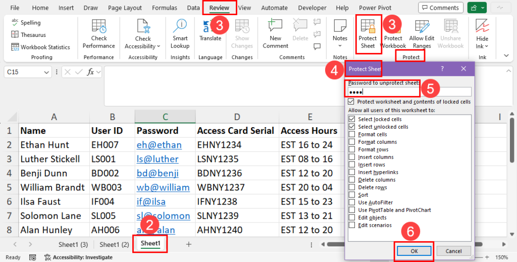 Six types of Password Protection in Microsoft Excel - PK: An Excel Expert